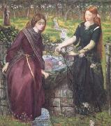 Dante Gabriel Rossetti Dante's Vision of Rachel and Leah (mk28) USA oil painting artist